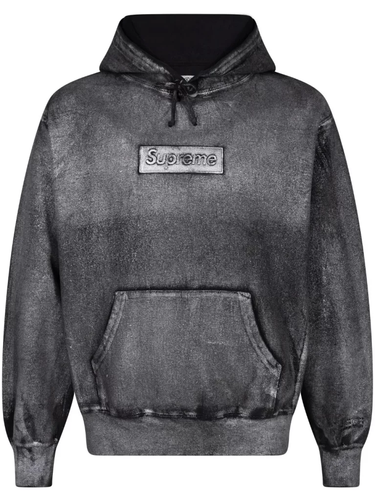 Supreme x MM6 Maison Margiela foil box logo hoodie插图