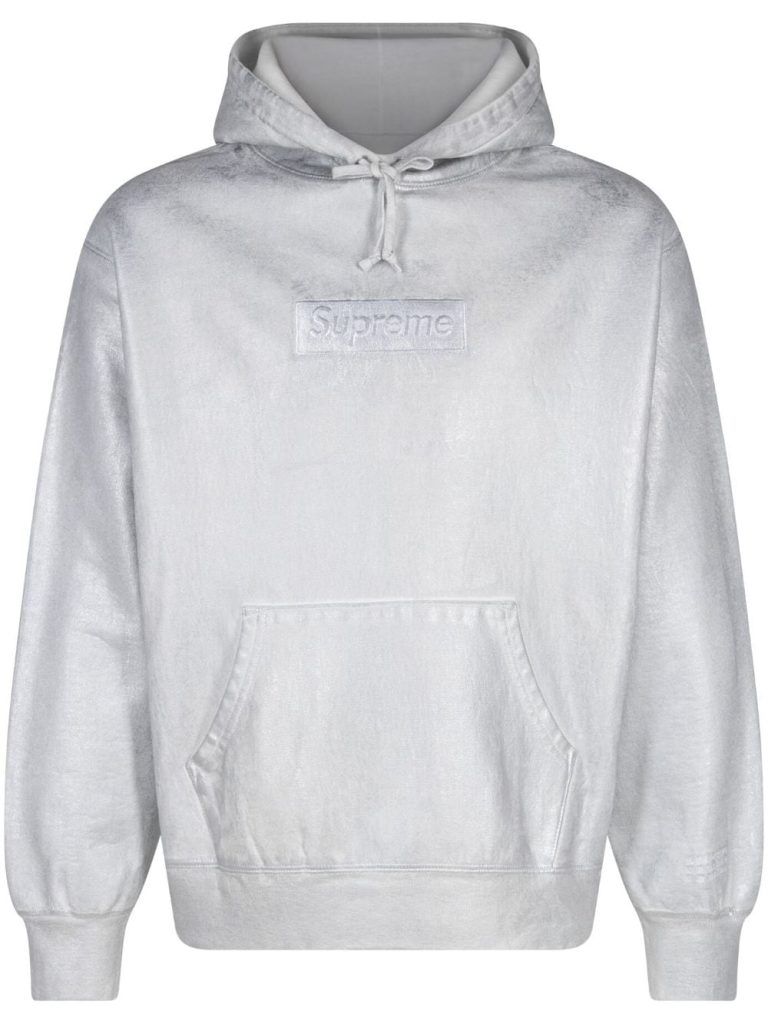 Supreme x MM6 Maison Margiela foil box logo hoodie插图