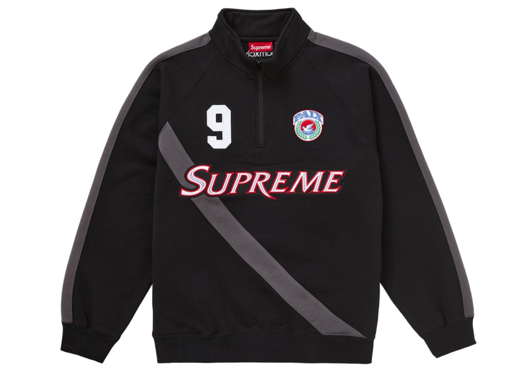 Supreme Equipé Half Zip Sweatshirt Black插图